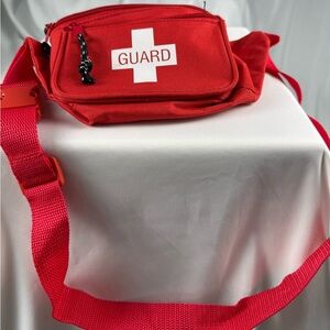Red Life Guard Fanny Pack